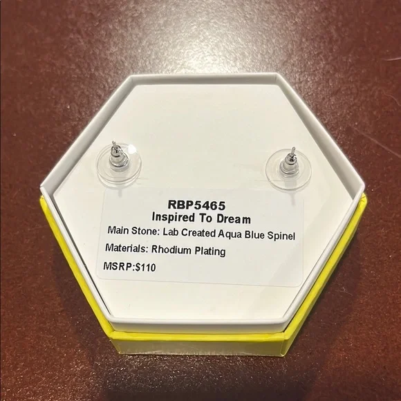 BP Blue Gemstone Earrings - Picture 2 of 2